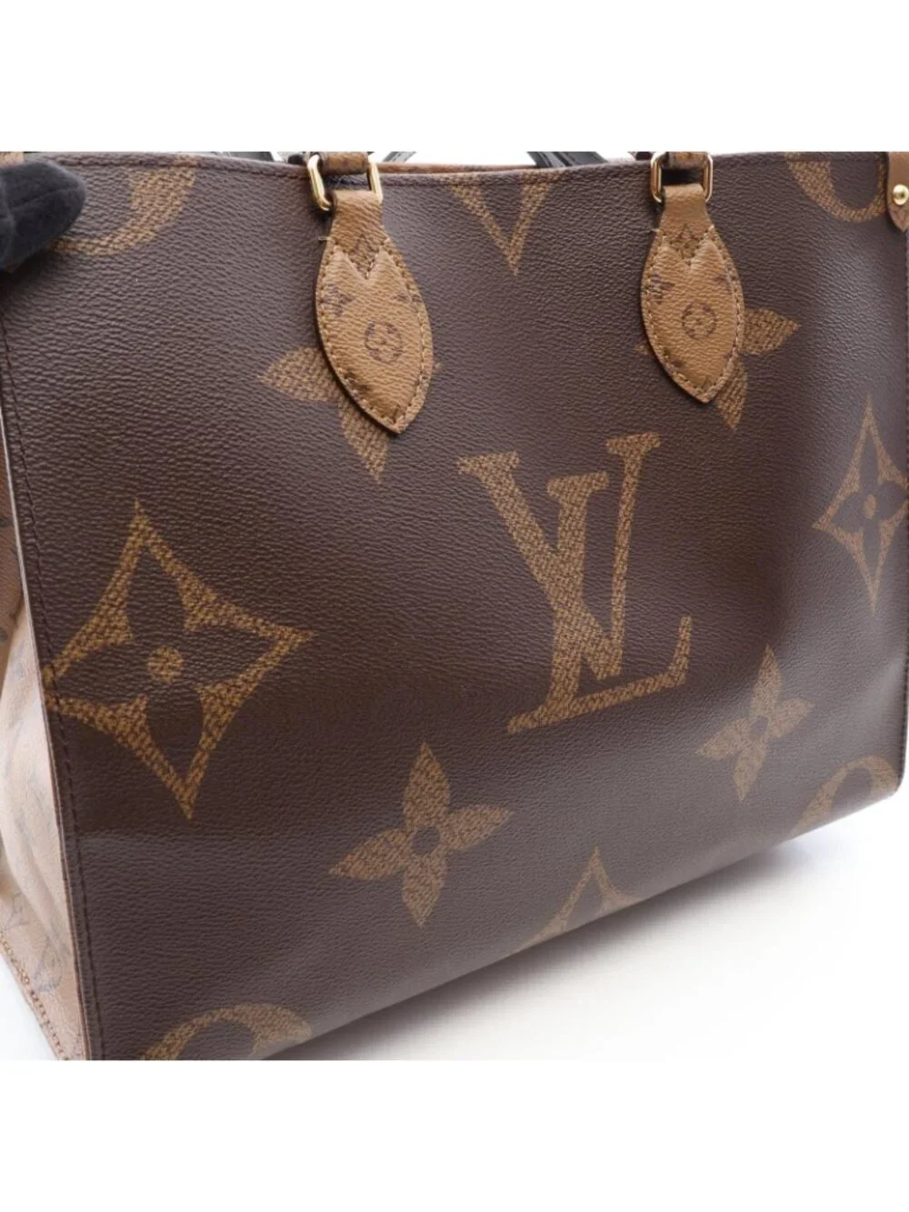 Louis Vuitton Tote On The Go MM Canvas Leather